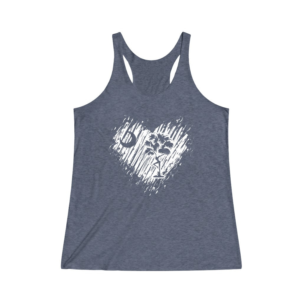 SC Heart Women's Tri-Blend Racerback Tank
