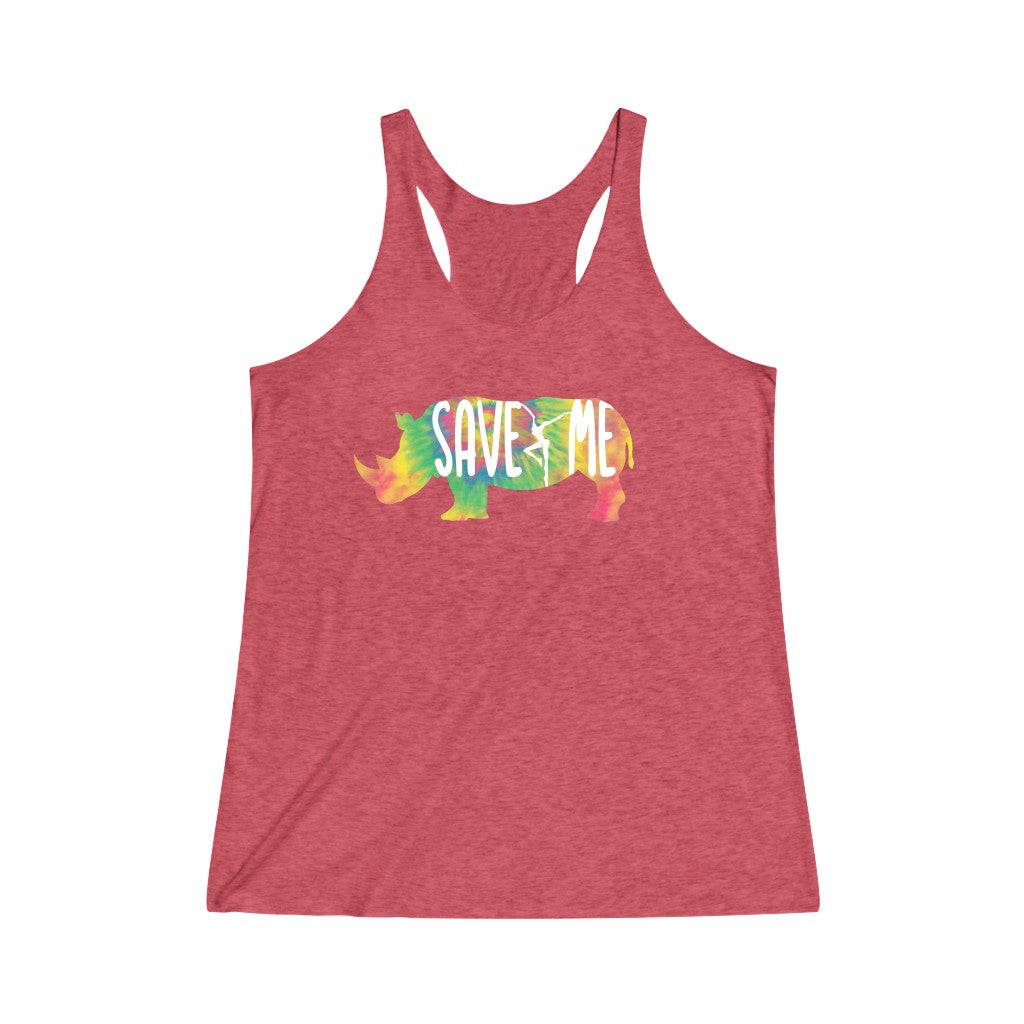 Save Me Women's Tri-Blend Racerback Tank