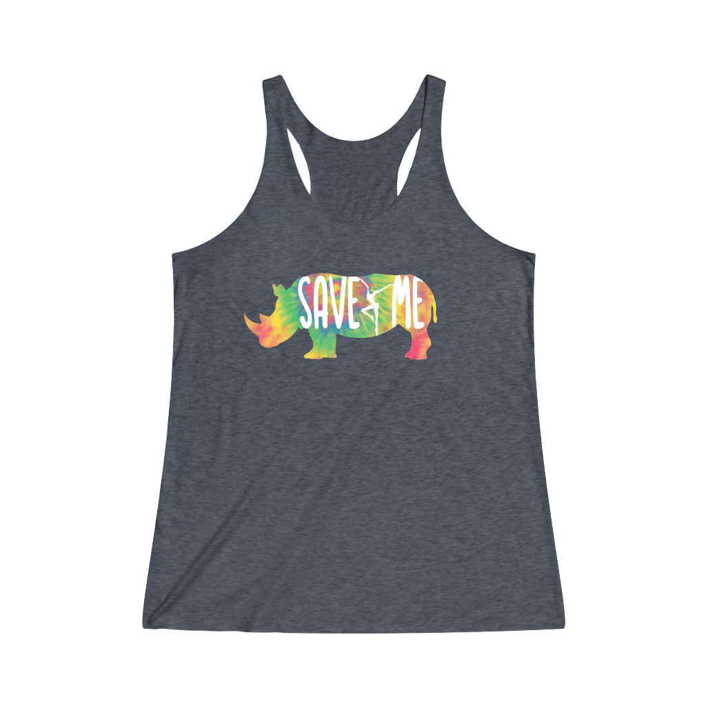 Save Me Women's Tri-Blend Racerback Tank