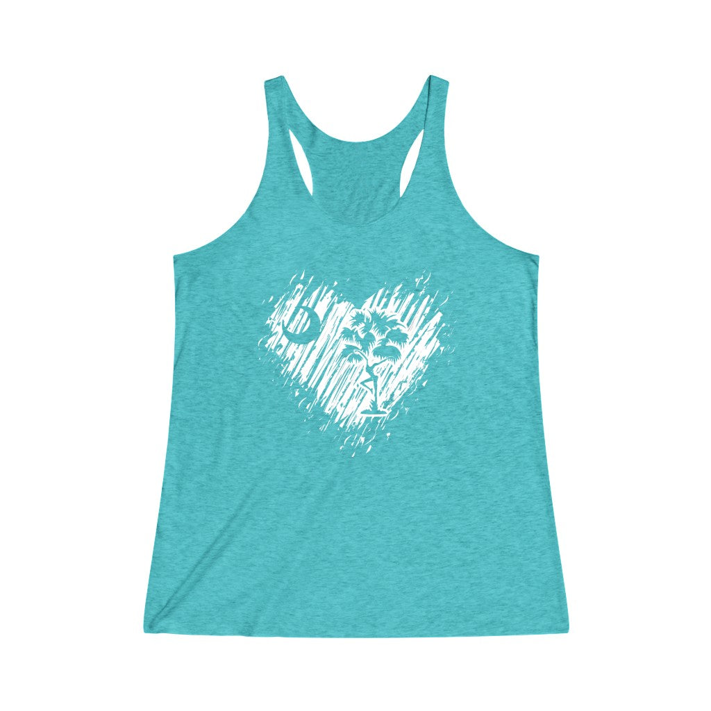 SC Heart Women's Tri-Blend Racerback Tank