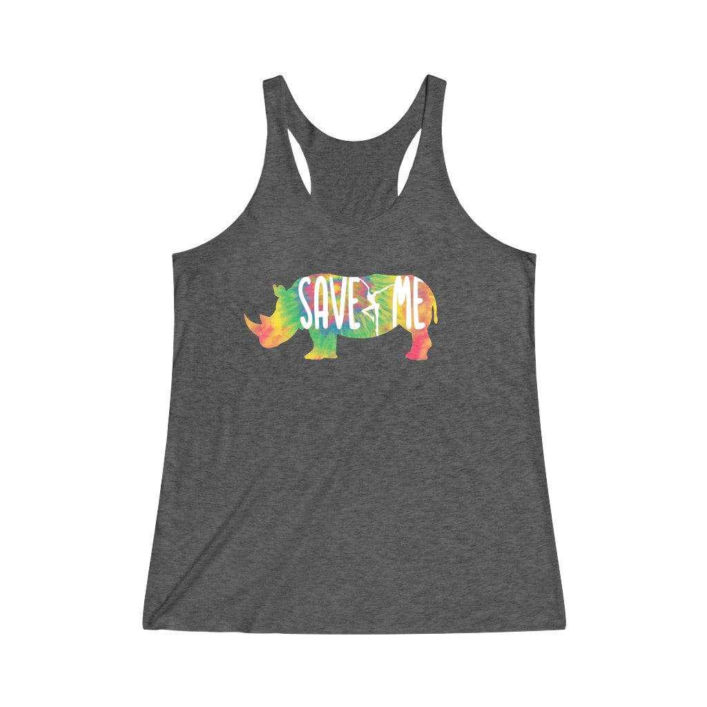 Save Me Women's Tri-Blend Racerback Tank
