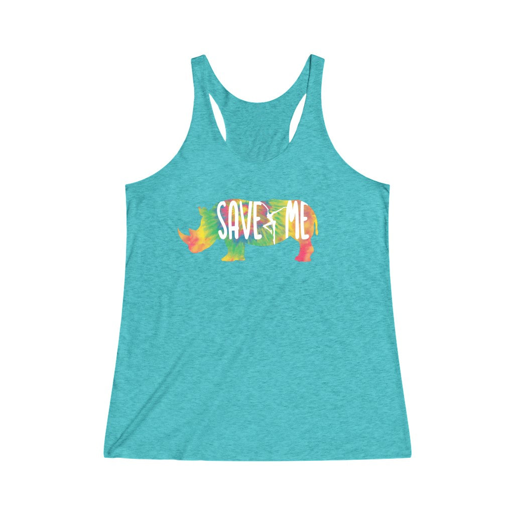Save Me Women's Tri-Blend Racerback Tank