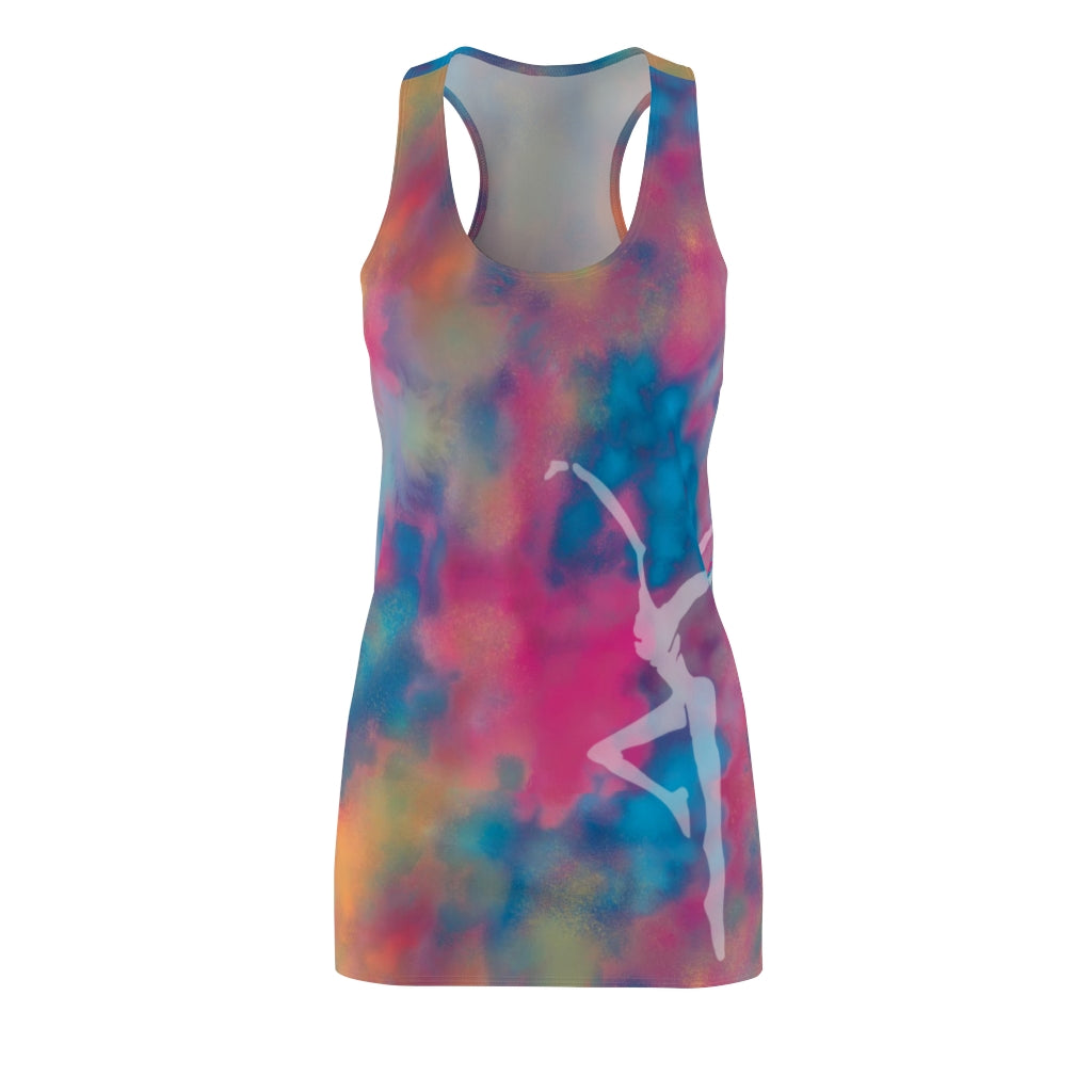 Women's Tie Dye Racerback Dress or Swim Cover