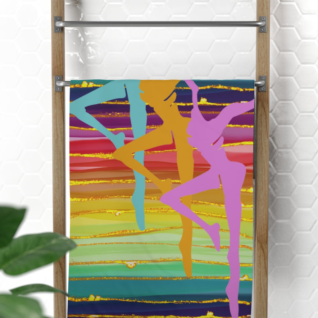 Gold Rainbow Beach Towel, 30x60
