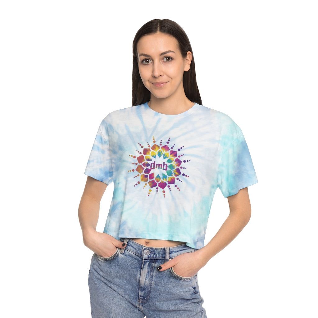 Mandala Women's Tie-Dye Crop Tee