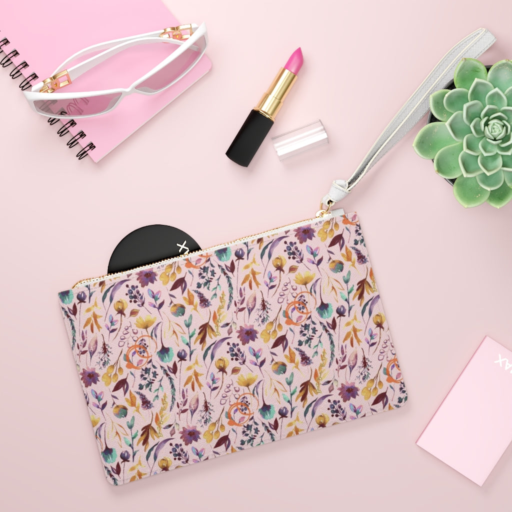 Pink Burn the Day Clutch Bag