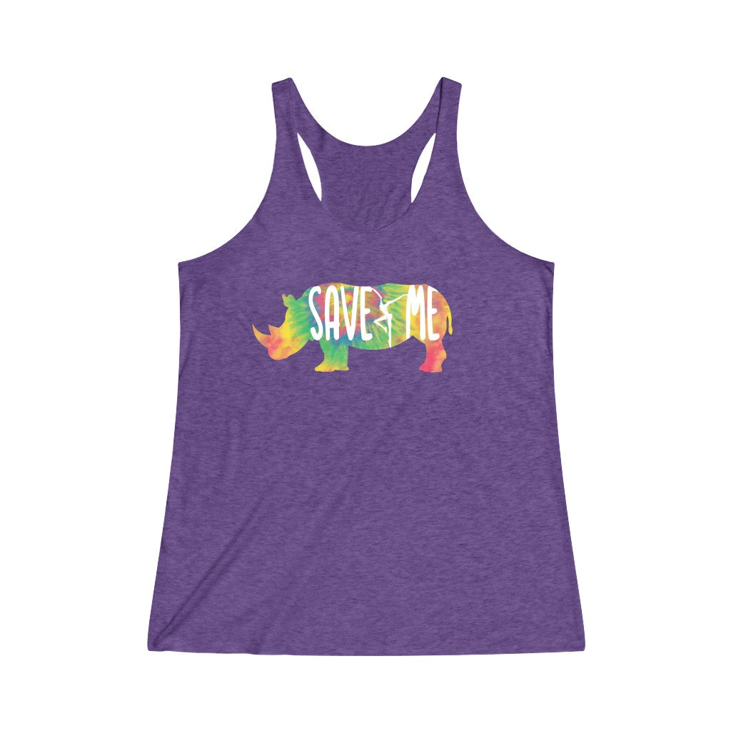 Save Me Women's Tri-Blend Racerback Tank