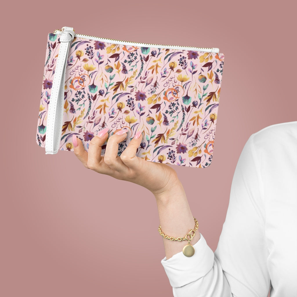 Pink Burn the Day Clutch Bag