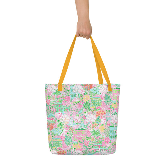 Trippin Lillies Charleston Large Tote