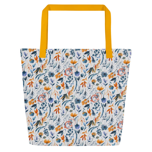 Don't Burn the Day Large Tote Bag