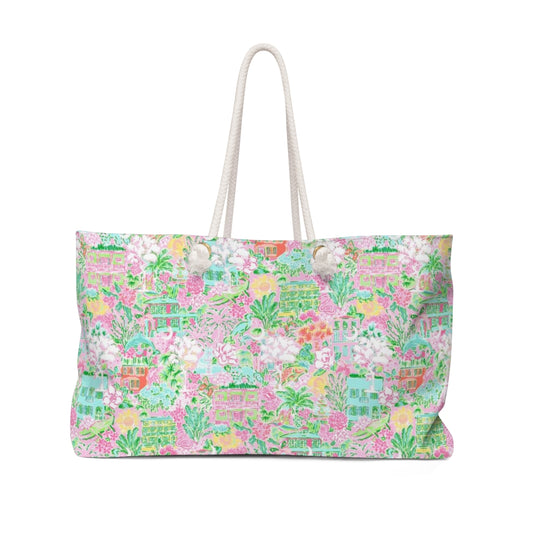 Charleston Trippin Lillies Weekender Bag