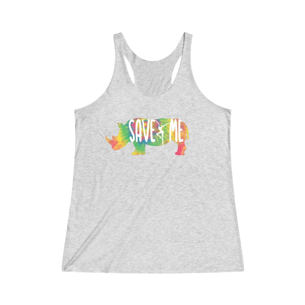 Save Me Women's Tri-Blend Racerback Tank
