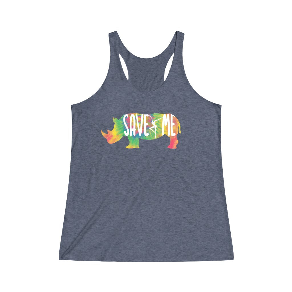 Save Me Women's Tri-Blend Racerback Tank