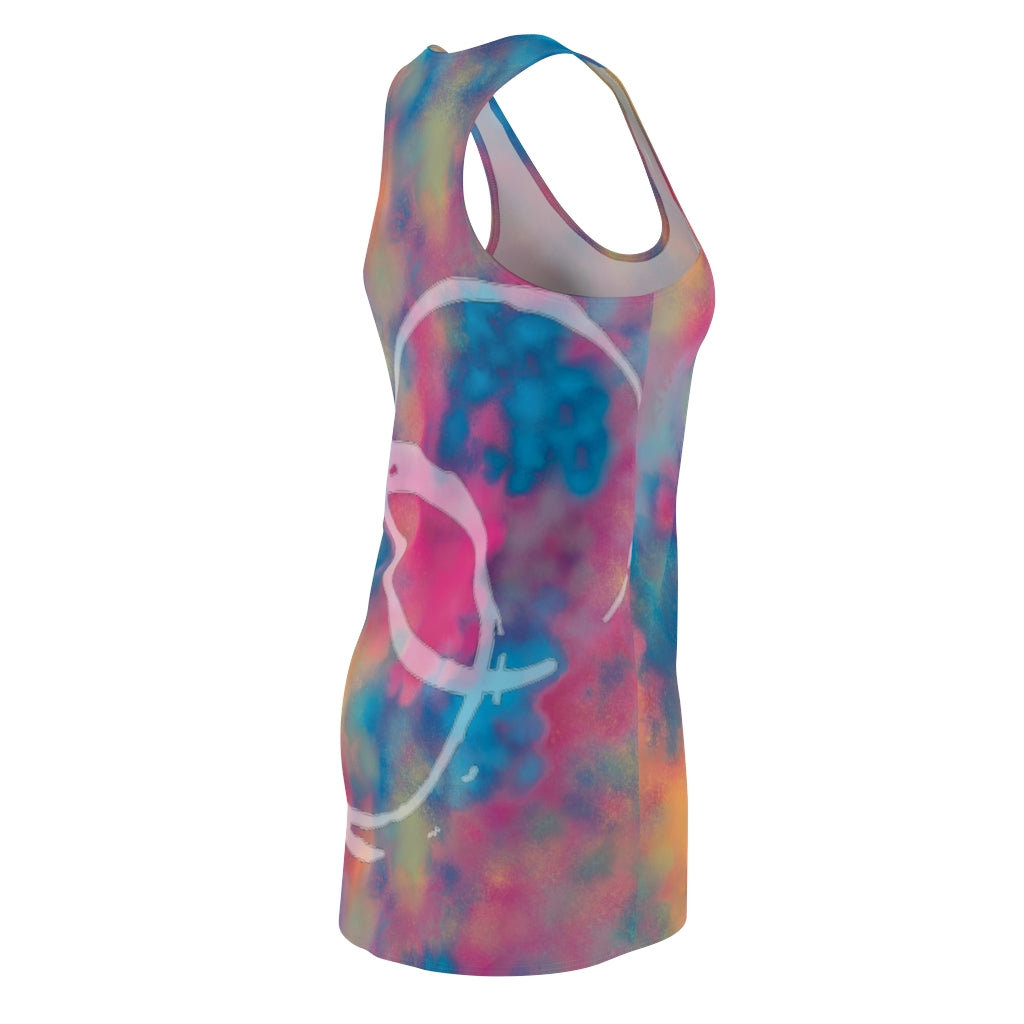 Women's Tie Dye Racerback Dress or Swim Cover