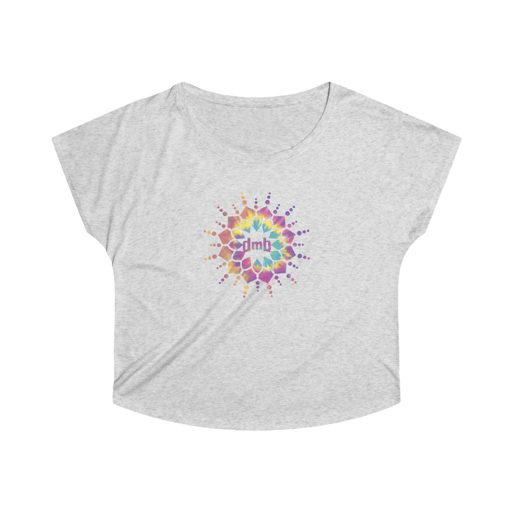 Tie Dye Burst Women's Tri-Blend Dolman