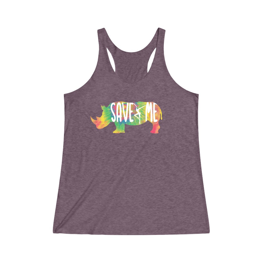 Save Me Women's Tri-Blend Racerback Tank