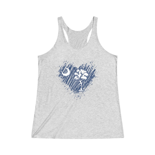 SC Heart Women's Tri-Blend Racerback Tank