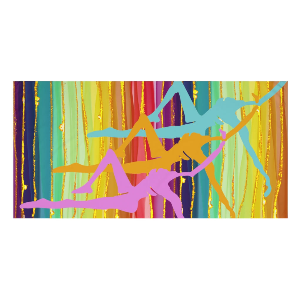 Gold Rainbow Beach Towel, 30x60