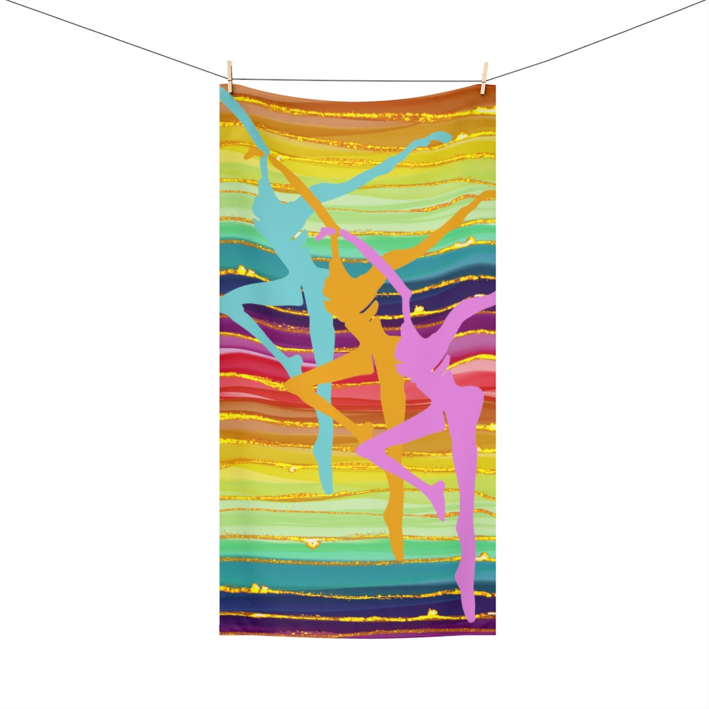 Gold Rainbow Beach Towel, 30x60