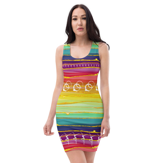 Colorful Rainbow Dancer/Ring Dress