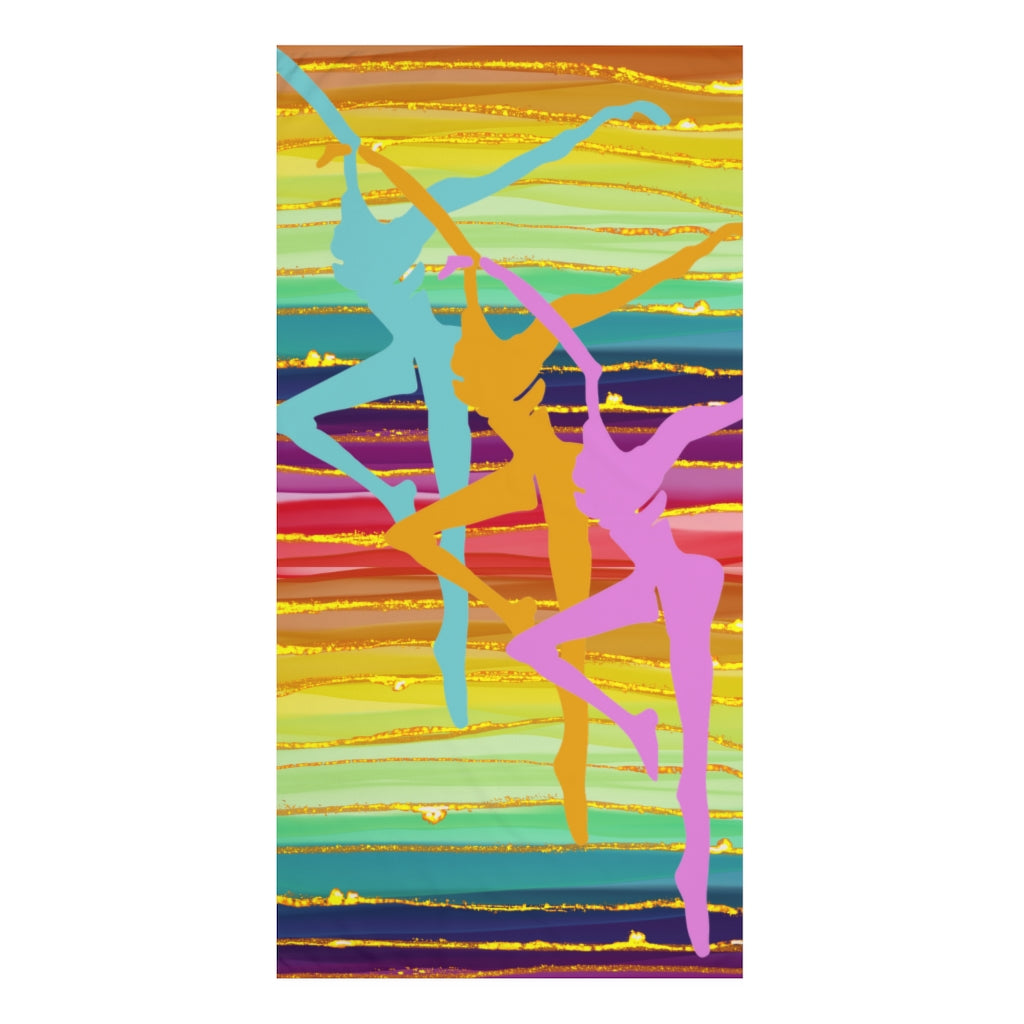 Gold Rainbow Beach Towel, 30x60